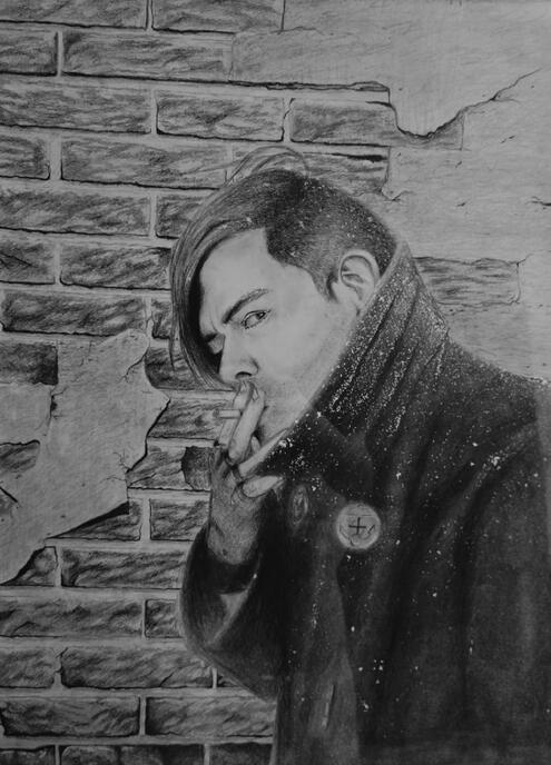 "Happy Valentine's Day" - Graphite Portrait
