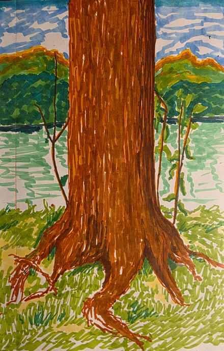 "Serenity" - Alcohol Marker Drawing